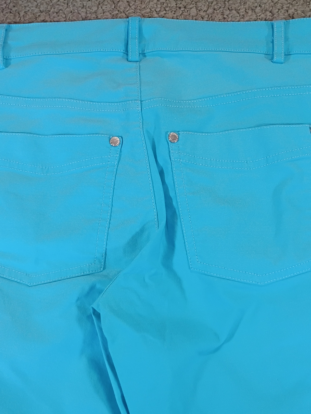 Golfino Turquoise Skinny Golf Jeans for Women - Slim Stretch Fit 2 - Picture 6 of 16